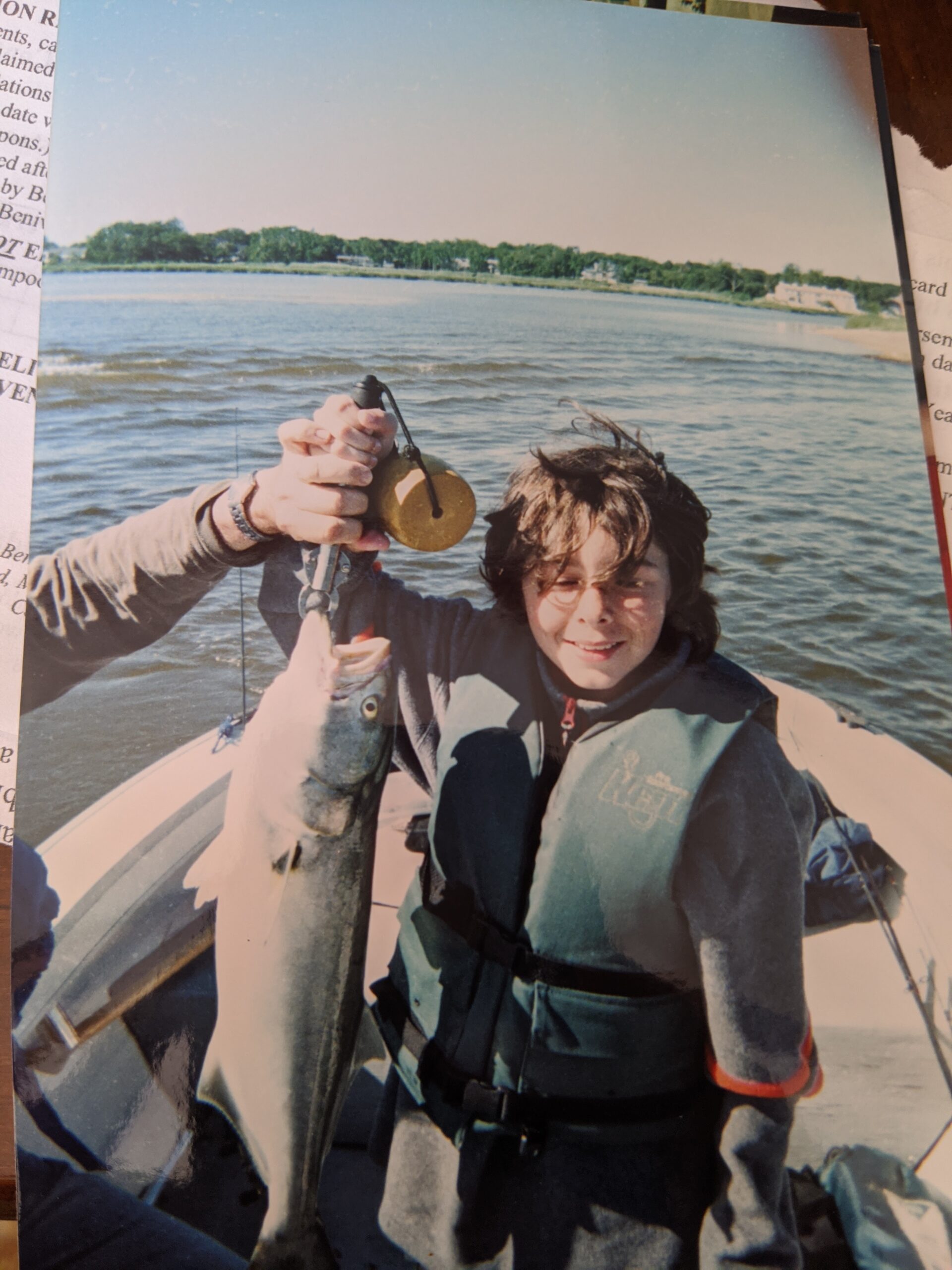 Bluefish caught surf fishing