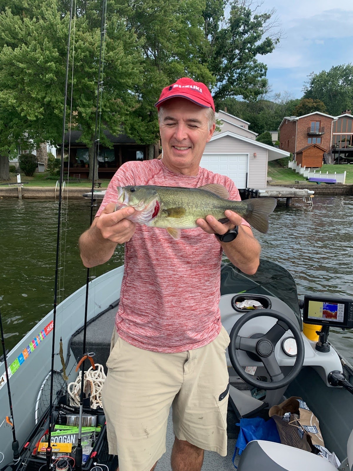 Largemouth bass caught