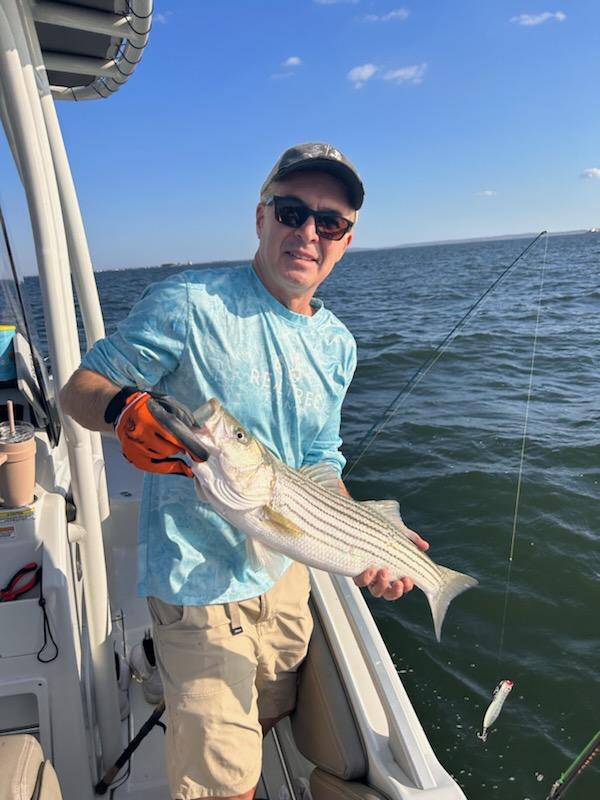 Striped bass Raritan Bay New Jersey