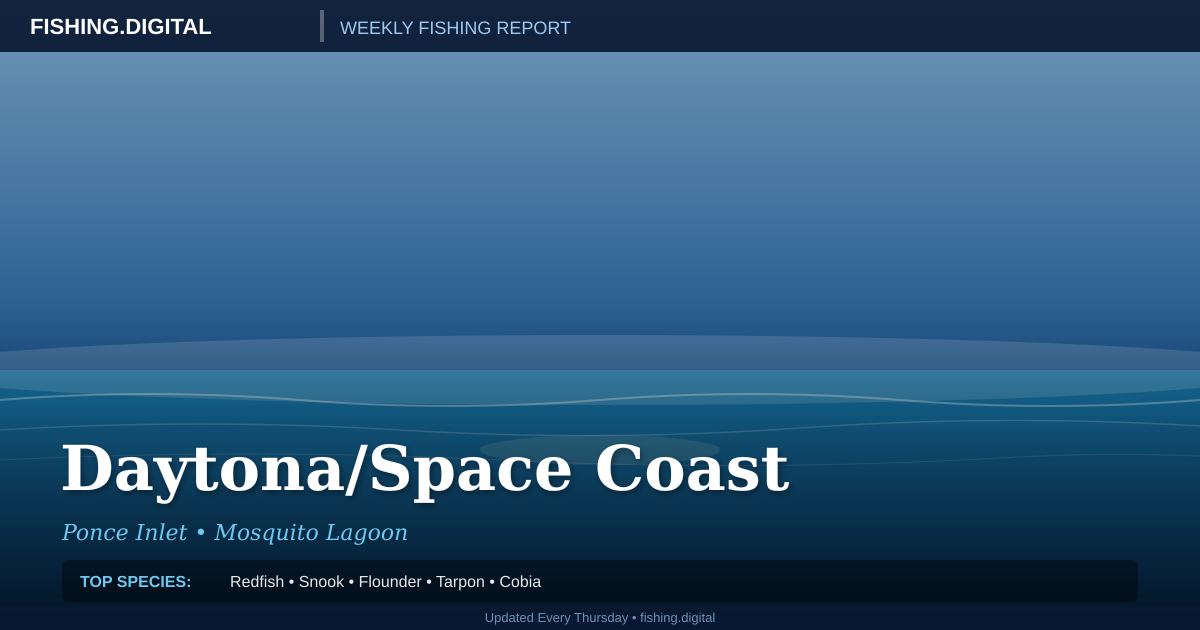 Daytona/Space Coast fishing report - Ponce Inlet • Mosquito Lagoon